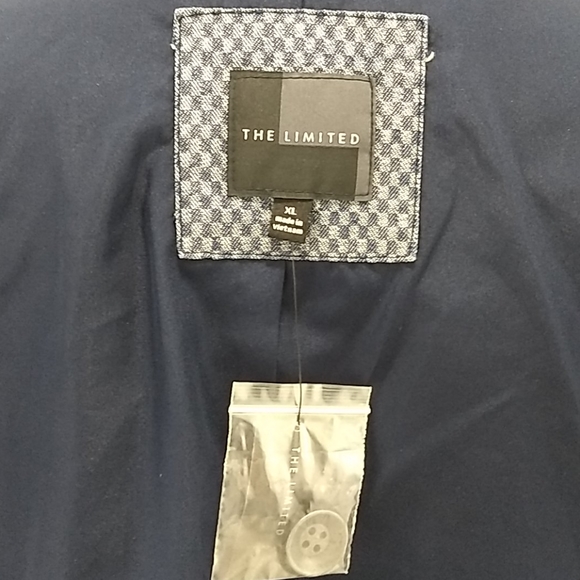 The Limited Lined Blazer Navy Blue Checks Size XL - Picture 7 of 8